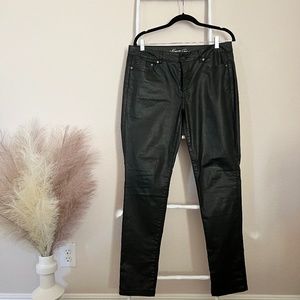 Kenneth Cole Black Coated Low Rise Jeans Size 30